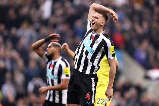 Newcastle United defender Sven Botman. (Photo by George Wood/Getty Images)