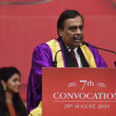 Mukesh Ambani is reportedly interested in buying Liverpool. (Photo credit should read SAM PANTHAKY/AFP via Getty Images)