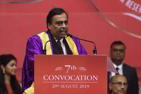 Mukesh Ambani is reportedly interested in buying Liverpool. (Photo credit should read SAM PANTHAKY/AFP via Getty Images)