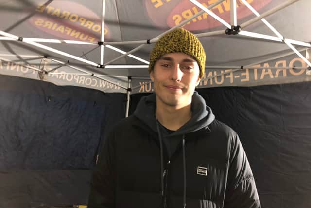 Sam Fender before turning on the Newcastle Christmas Lights in 2019 (Image: Newcastle City Council)