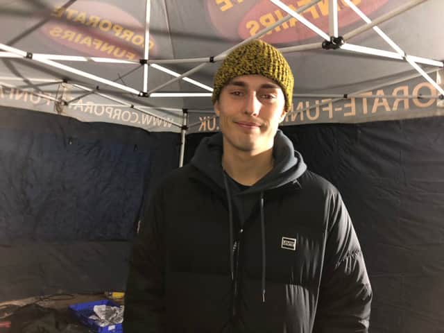 Sam Fender before turning on the Newcastle Christmas Lights in 2019 (Image: Newcastle City Council)