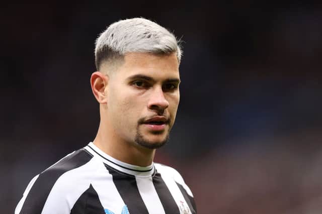 Newcastle United midfielder Bruno Guimaraes. (Photo by George Wood/Getty Images)