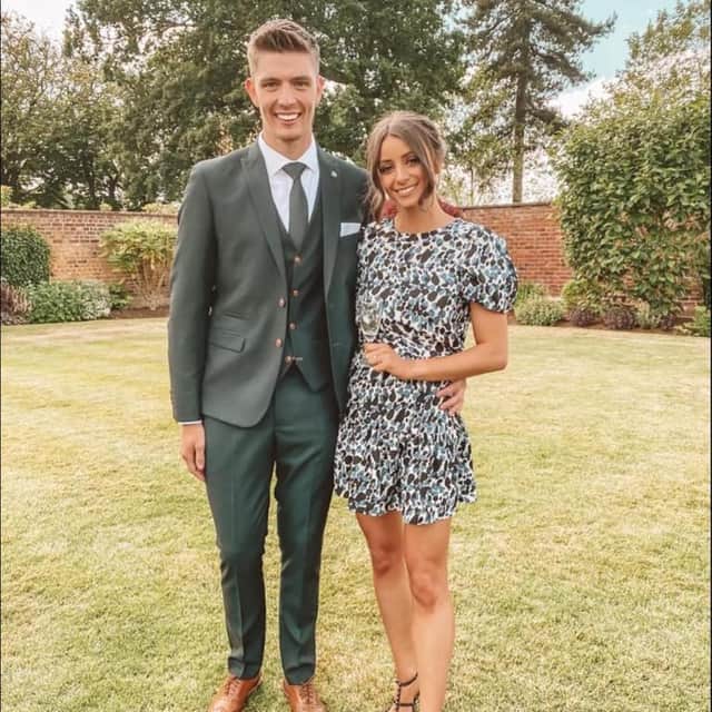 Nick Pope and his partner Shannon Horlock