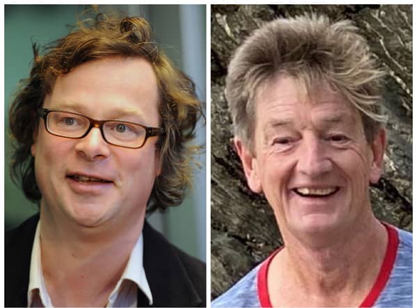 Hugh Fearnley-Whittingstall (left) and missing friend Nick Fisher.