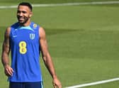 England Callum Wilson takes part in a training session at the Al Wakrah SC Stadium in Al Wakrah, south of Doha on November 17, 2022, ahead of the Qatar 2022 World Cup football tournament. (Photo by Paul ELLIS / AFP) (Photo by PAUL ELLIS/AFP via Getty Images)