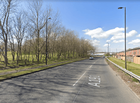 The crash happened along the A191 in New York (Image: Google Streetview)
