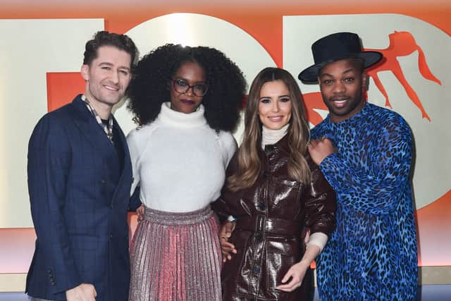 Cheryl with her fellow judges on The Greatest Dancer