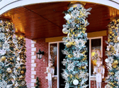 The extravagant Christmas display outside of the Trippier home