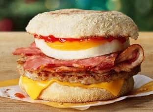 The Mighty McMuffin lands in stores along with other Festive Menu items on November 23 2022.