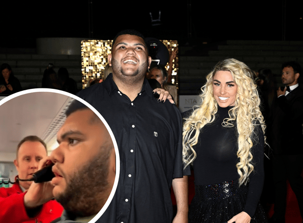 Katie Price has shared a video on Instagram of Harvey Price fulfilling his dream on the Gatwick Express