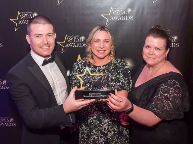 Newcastle Airport won big at the Travel Bulletin Star Awards 2022