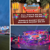 The festive fairground has set up at Newcastle Racecourse.