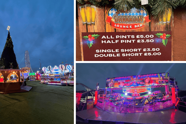 The festive fairground has set up at Newcastle Racecourse.