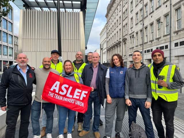  Aslef is leading the latest round of rail strike action today, affecting 11 train operators nationwide. Picture by Aslef