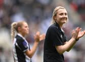 Newcastle United Women manager Becky Langley. Photo by Stu Forster/Getty Images)