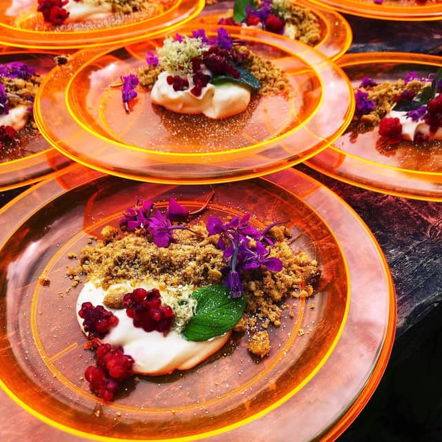 Foraged pud  gathered from nature by Jim Parums and his family. 