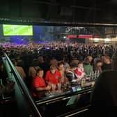 Fans watch the football at the NX Newcastle