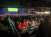 Fans watch the football at the NX Newcastle