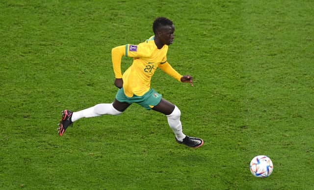 Australia youngster Garang Kuol will just Newcastle United in January. (Photo by Stu Forster/Getty Images)