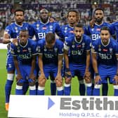Newcastle United face Saudi Pro League champions Al-Hilal.  (Photo by MUSTAFA ABUMUNES/AFP via Getty Images)