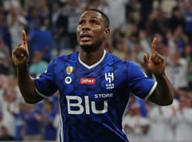 Former Watford and Manchester United striker Odion Ighalo. (Photo by KARIM JAAFAR/AFP via Getty Images)