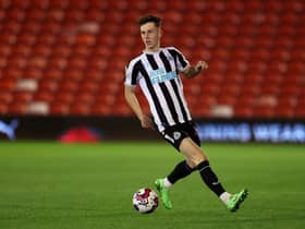 Newcastle United midfielder Joe White. (Photo by George Wood/Getty Images)