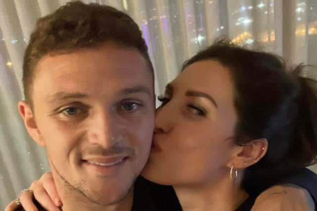 Kieran Trippier and Charlotte Trippier reunited