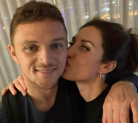 Kieran Trippier and Charlotte Trippier reunited