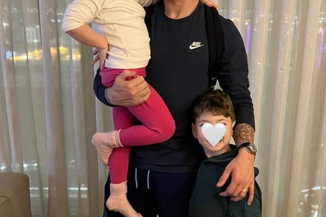 Kieran Trippier and his children