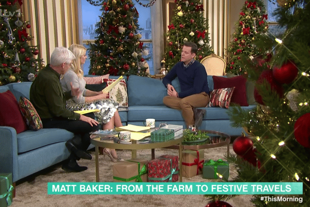 Matt Baker spoke with Phllip and Holly on This Morning (Image: ITV)