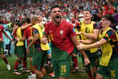 Goncalo Ramos of Portugal scored an excellent hat-trick against Switzerland (Getty Images)