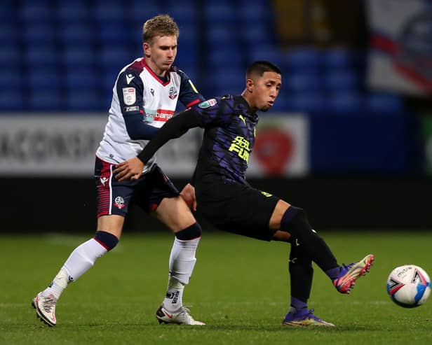 Newcastle United midfielder Rodrigo Vilca. (Photo by Charlotte Tattersall/Getty Images)