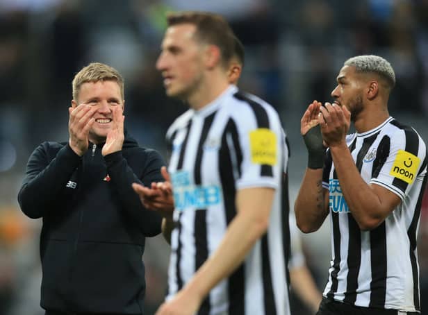 Newcastle United head coach Eddie Howe. (Photo by LINDSEY PARNABY/AFP via Getty Images)