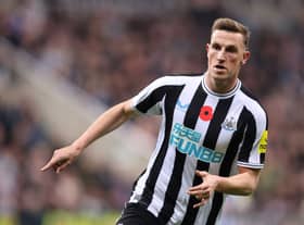Newcastle United striker Chris Wood. (Photo by George Wood/Getty Images)