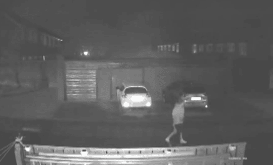 CCTV of Stevens and his victim on the night of the attempted murder