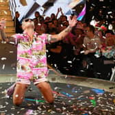 BOREHAMWOOD, ENGLAND - AUGUST 26:  Stephen Bear wins Celebrity Big Brother at Elstree Studios on August 26, 2016 in Borehamwood, England.  (Photo by Jeff Spicer/Getty Images)