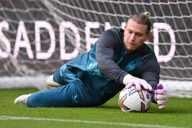 Newcastle United goalkeeper Loris Karius. (Photo by Stu Forster/Getty Images)