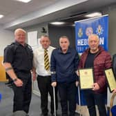 Crash victim thanks brave responders who saved his life after he was pinned against wall in terrifying smash.