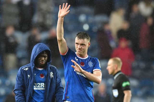 Rangers defender Leon King.  (Photo by Mark Runnacles/Getty Images)
