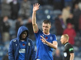 Rangers defender Leon King.  (Photo by Mark Runnacles/Getty Images)