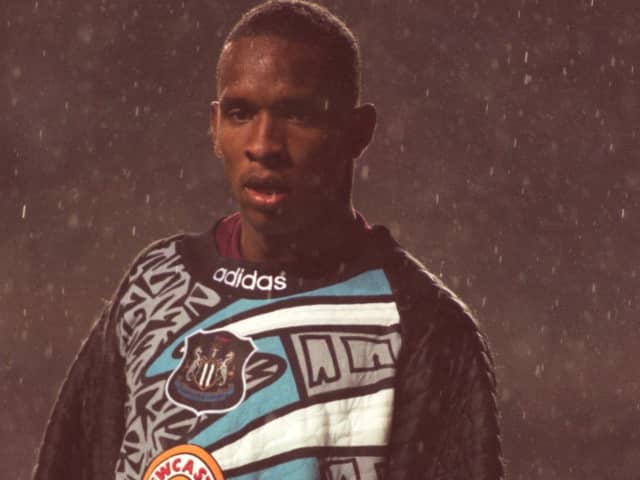 Shaka Hislop in action during Newcastle United’s home win against Blackburn Rovers in 1995 (Photo: Mark Thompson/ALLSPORT)