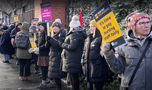 Nurses strikes in Newcastle