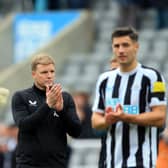 Newcastle United head coach Eddie Howe. (Photo by LINDSEY PARNABY/AFP via Getty Images)