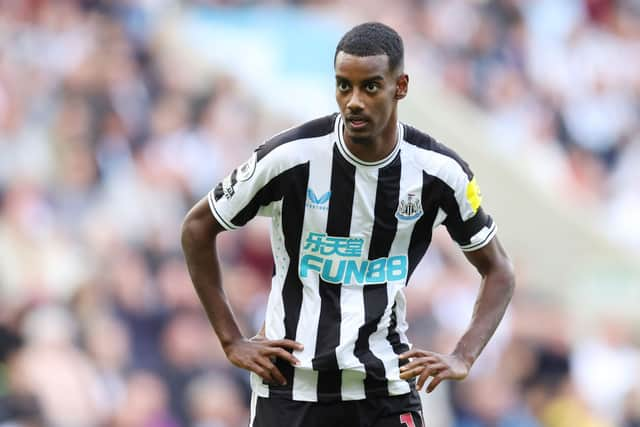 Newcastle United striker Alexander Isak. (Photo by George Wood/Getty Images)