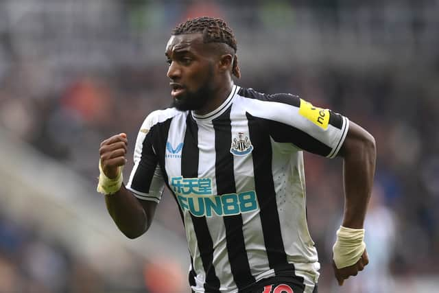 Allan Saint-Maximin in action during Newcastle United’s friendly win against Rayo Vallecano (Photo by Stu Forster/Getty Images)