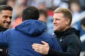 Newcastle United head coach Eddie Howe and assistant Jason Tindall. (Photo by Stu Forster/Getty Images)