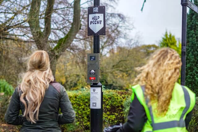 The help points are popping up in public spaces across the North East