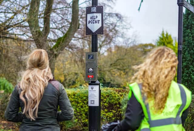 The help points are popping up in public spaces across the North East