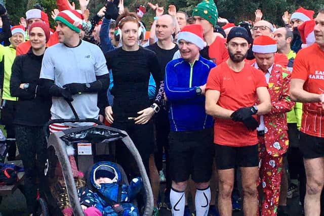 Hundreds turn out at the Christmas Day event at Gateshead parkrun (Image: Gateshead parkrun)