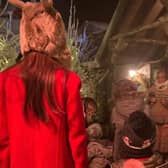 Cheryl and son, Bear on a visit to Lapland UK